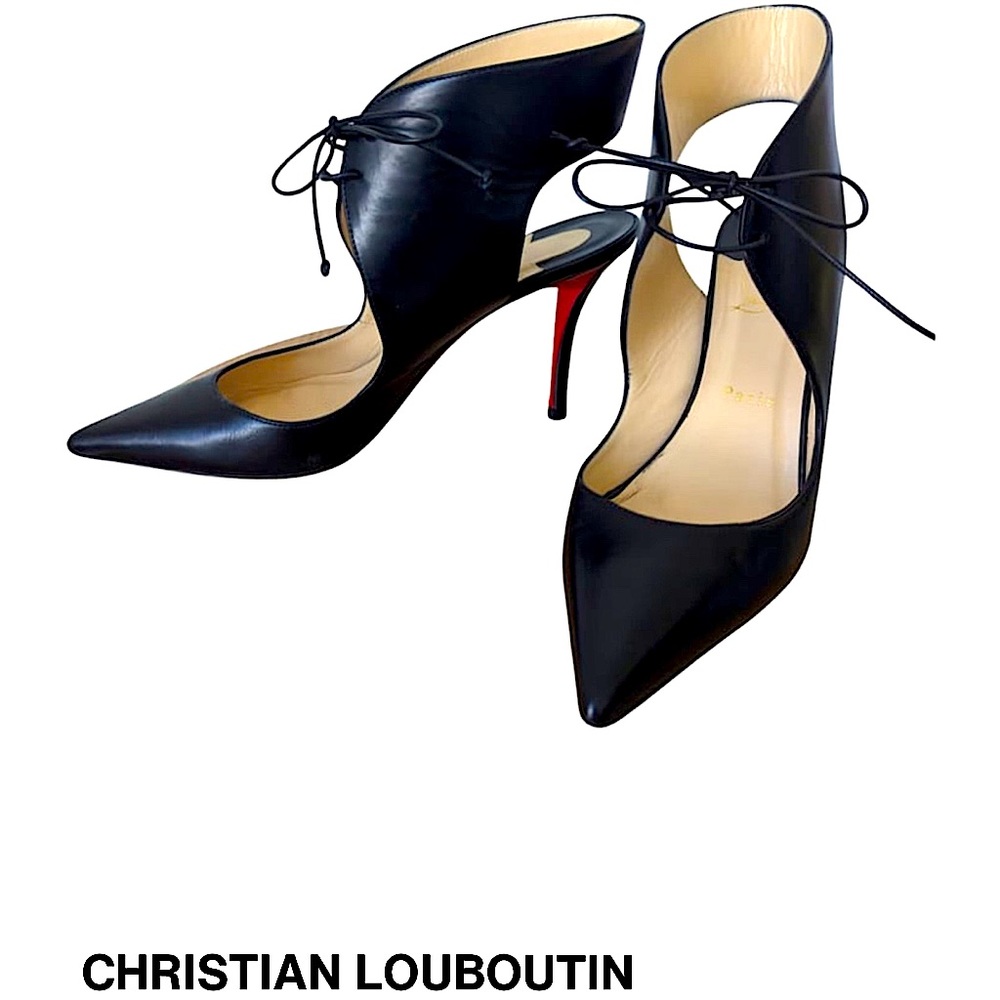 Christian Louboitin leather shoes size EU 39 like new condition ❗️AUTHENTIC - Picture 1 of 10